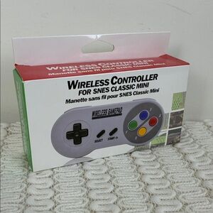 NIB Wireless Gamepad for SNES Classic Mini Rechargeable
